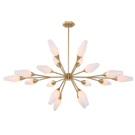 Agapanthus Brass 18 Light Ceiling Fixture